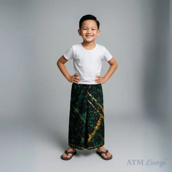 ATM Kids Lungi – Traditional Boys Cotton Lungi for Comfort