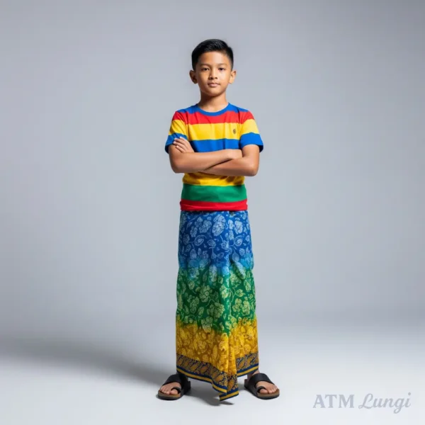 ATM Kids Lungi – Traditional Boys Cotton Lungi